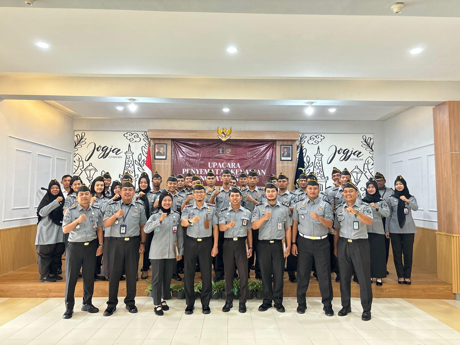 Upacara Penyematan Kenaikan Pangkat Pegawai Rutan Yogyakarta